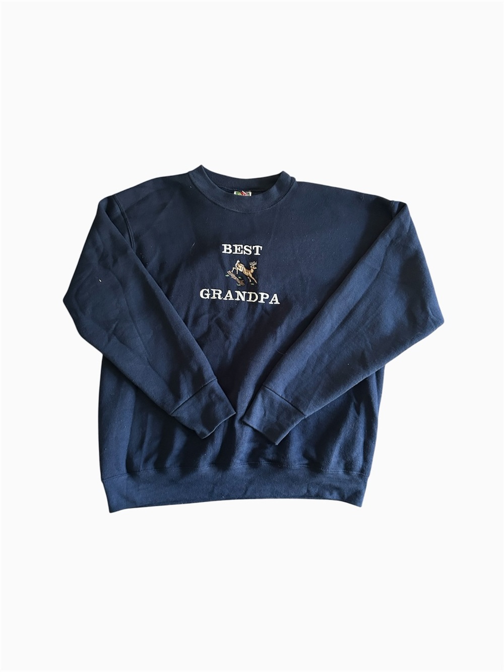 [Fruit of the Loom] VTG Best Grandpa Embroidered Crewneck